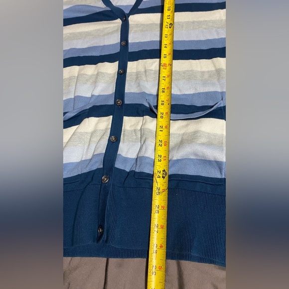 Lands End 100% Cotton Slouchy Cardigan sz L NWOT - Picture 4 of 6